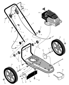 Part Location Diagram of F-000209M Murray Instruction Book & Parts List